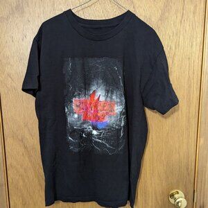 Stranger Things 4 black t-shirt logo
